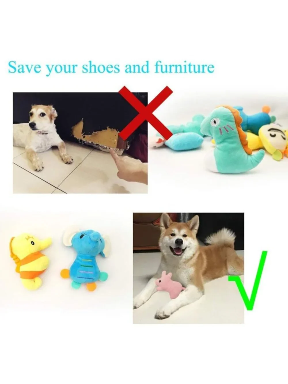 26-Pack Soft Squeaky Dog Toys for Small & Medium Puppies, Colorful Comfort Toys